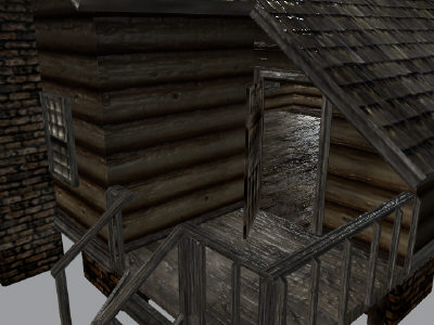 log cabin 3d obj - Log Cabin   GAME READY 360* View by Monkey Wrench